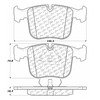 Centric 100.05300 Disc Brake Pad Set OEM Brake Pads