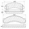 Centric 100.05250 Disc Brake Pad Set OEM Brake Pads