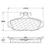 Centric 100.05270 Disc Brake Pad Set OEM Brake Pads