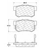 Centric 100.05220 Disc Brake Pad Set OEM Brake Pads