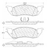 Centric 100.05180 Disc Brake Pad Set OEM Brake Pads