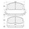 Centric 100.03750 Disc Brake Pad Set OEM Brake Pads