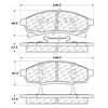 Centric 100.03660 Disc Brake Pad Set OEM Brake Pads