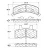 Centric 100.03560 Disc Brake Pad Set OEM Brake Pads