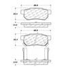 Centric 100.03630 Disc Brake Pad Set OEM Brake Pads