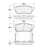 Centric 100.03520 Disc Brake Pad Set OEM Brake Pads