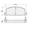 Centric 100.02810 Disc Brake Pad Set OEM Brake Pads