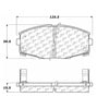 Centric 100.04180 Disc Brake Pad Set OEM Brake Pads