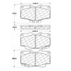 Centric 100.03990 Disc Brake Pad Set OEM Brake Pads