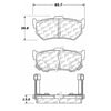 100.02730 by CENTRIC - Posi Quiet Semi-Metallic Brake Pads with Hardware