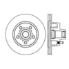 Centric 120.63010 Disc Brake Rotor and Hub Assembly Premium Brake Rotor