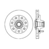 Centric 120.65060 Disc Brake Rotor and Hub Assembly Premium Brake Rotor