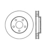 Centric 125.62057 Disc Brake Rotor Premium High-Carbon Rotor