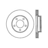 Centric 120.61067 Disc Brake Rotor Premium Brake Rotor