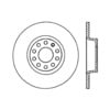 Centric 120.33104 Disc Brake Rotor Premium Brake Rotor