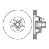 Centric 120.67000 Disc Brake Rotor and Hub Assembly Premium Brake Rotor