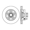 Centric 120.65077 Disc Brake Rotor and Hub Assembly Premium Brake Rotor