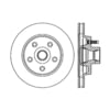 Centric 120.61035 Disc Brake Rotor and Hub Assembly Premium Brake Rotor