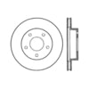 Centric 120.61012 Disc Brake Rotor Premium Brake Rotor