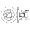 Centric 120.65043 Disc Brake Rotor and Hub Assembly Premium Brake Rotor
