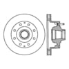 Centric 120.65038 Disc Brake Rotor and Hub Assembly Premium Brake Rotor
