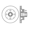 Centric 120.61008 Disc Brake Rotor and Hub Assembly Premium Brake Rotor