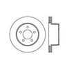 Centric 125.67022 Disc Brake Rotor Premium High-Carbon Rotor