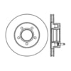 Centric 120.65027 Disc Brake Rotor and Hub Assembly Premium Brake Rotor