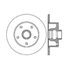 Centric 125.33048 Disc Brake Rotor and Hub Assembly Centric Premium High Carbon Alloy Brake Rotor