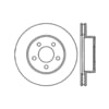 Centric 125.65054 Disc Brake Rotor Centric Premium High Carbon Alloy Brake Rotor