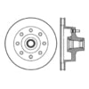 Centric 120.65002 Disc Brake Rotor and Hub Assembly Premium Brake Rotor