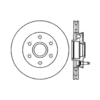 Centric 120.65098 Disc Brake Rotor and Hub Assembly Premium Brake Rotor