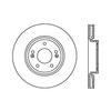 Centric 121.51030 Disc Brake Rotor C-Tek Standard Brake Rotor