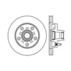 Centric 125.62013 Disc Brake Rotor and Hub Assembly Centric Premium High Carbon Alloy Brake Rotor