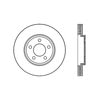 Centric 125.61072 Disc Brake Rotor Centric Premium High Carbon Alloy Brake Rotor