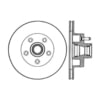 Centric 121.65011 Disc Brake Rotor C-Tek Standard Brake Rotor