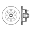 Centric 120.65023 Disc Brake Rotor and Hub Assembly Premium Brake Rotor