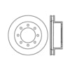 Centric 125.67046 Disc Brake Rotor Centric Premium High Carbon Alloy Brake Rotor