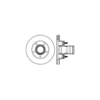 Centric 120.79013 Disc Brake Rotor and Hub Assembly Premium Brake Rotor