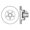 Centric 120.61034 Disc Brake Rotor and Hub Assembly Premium Brake Rotor