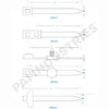PAI 831112 Cable Tie Cable Tie - Nylon, .18in Wide x 7.6in Long x .05in Thick 4.60mm Wide x 193mm Long x 1.3mm Thick, Black