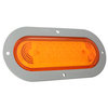 53593 by GROTE - SuperNova Oval LED Stop / Tail / Turn Light - Gray Theft-Resistant Flange, Male Pin