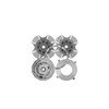 Haldex RC044STDCX Transmission Clutch Kit Transmission Clutch Kit - Damp Ceramic Disc, Bore Size 7", Max. Torque 1375, Core