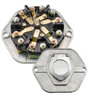 Haldex BE24015 Receptacle 7-Way Circuit Breaker Style Receptacle - Without Housing, 15-Amp