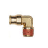 Haldex APB69F4X2 Air Brake Air Line Connector Fitting Air Brake Air Line Connector Fitting - Male 90° Elbow, 1/4 Tube Size,