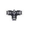 APC64F4 by HALDEX - Midland Push-to-Connect (PTC) Fitting - Composite, Fixed Union Tee Type, 1/4" ID