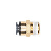 APC68F4X2 by HALDEX - Air Brake Air Line Connector Fitting - Male Connector, 1/4 Tube Size, 1/8-27 Pipe Thread