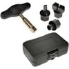 Dorman 090-999 Oil Drain Plug Removal Tool Kit 4-Piece Oil Drain Plug Removal Kit