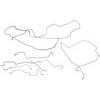 Dorman 919-279 Brake Hydraulic Line Kit Stainless Steel Brake Line Kit