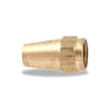 14106 by VELVAC - SAE 45° Flare Fitting, Long Nut, Brass, 3/8", 5/8"-18 Thread